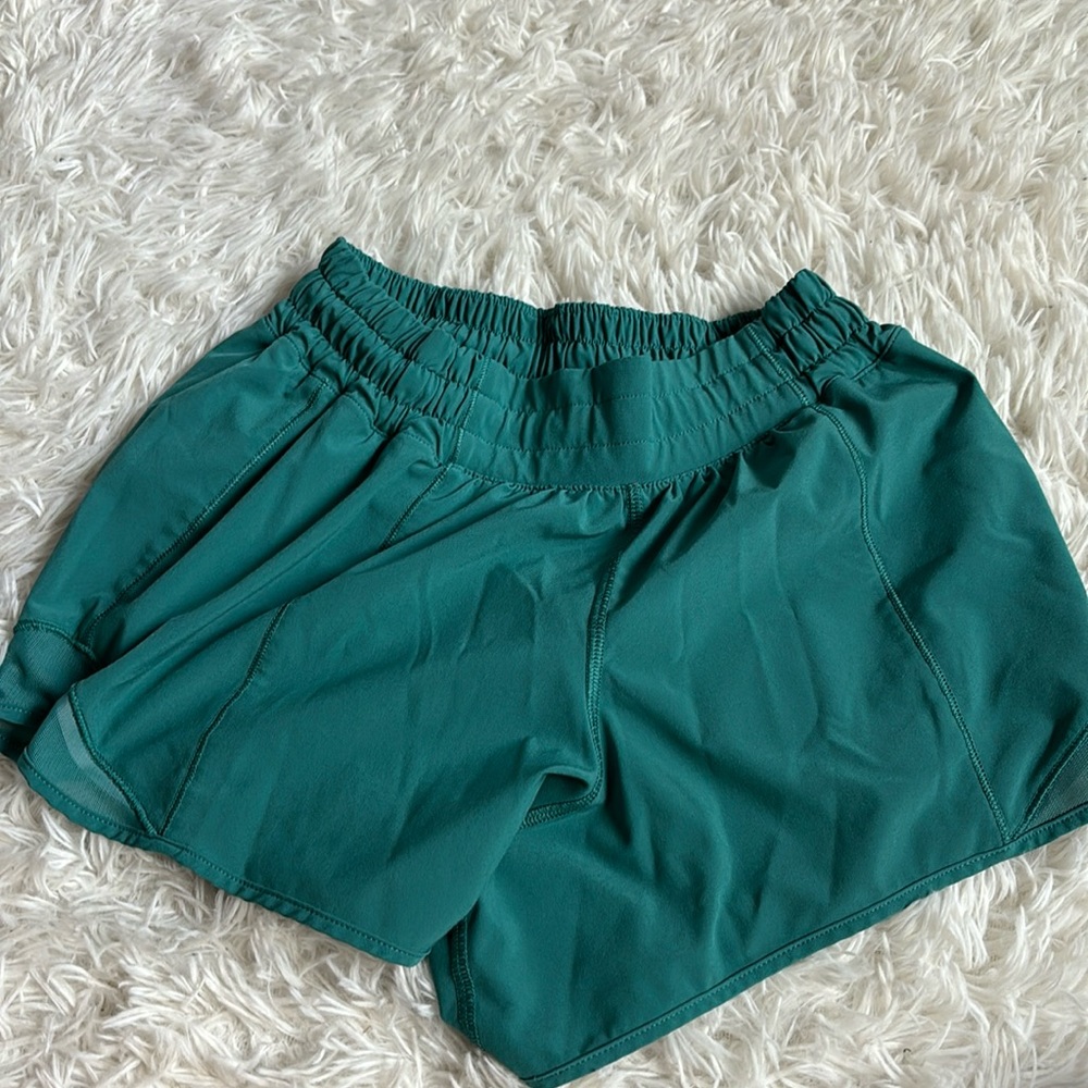 Lululemon Turquoise Hottyhot shorts